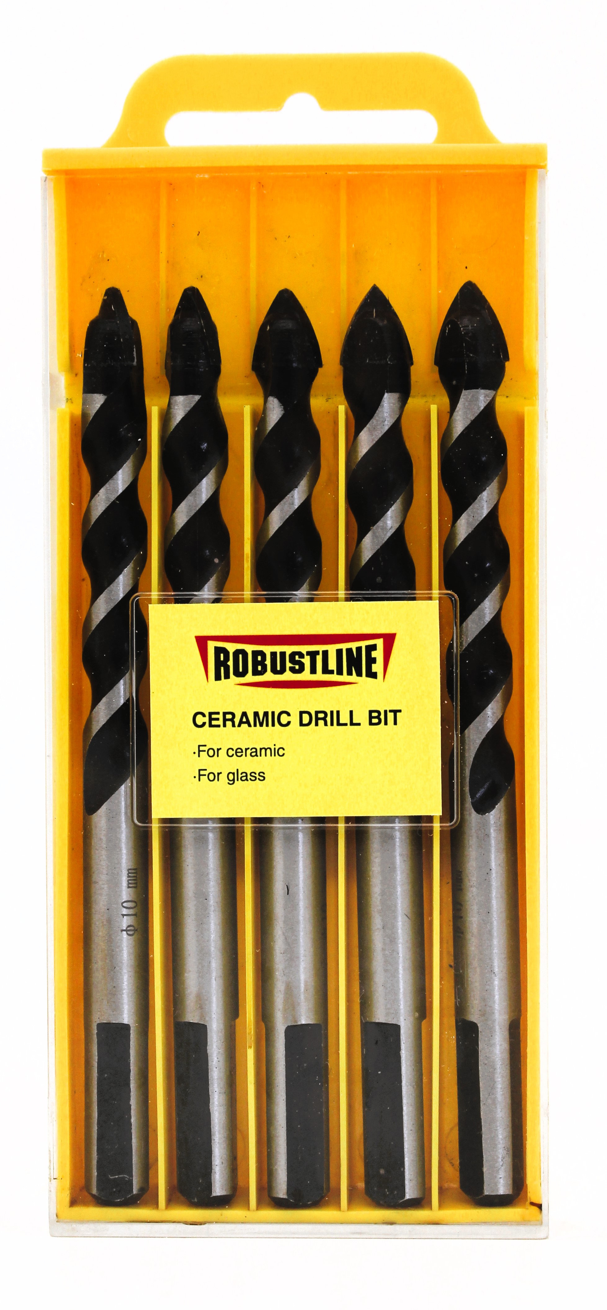 Robustline Ceramic Drill Bit Set Electric Drilling Tool Premium Hardware for Door Cabinet Window Furniture and Interior Use